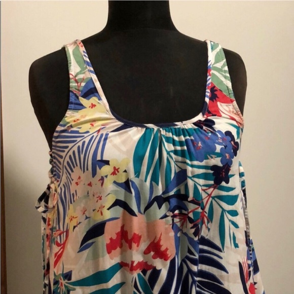 90s/Y2K Roxy Floral Dress/Cover Up, Size XS - Picture 2 of 8